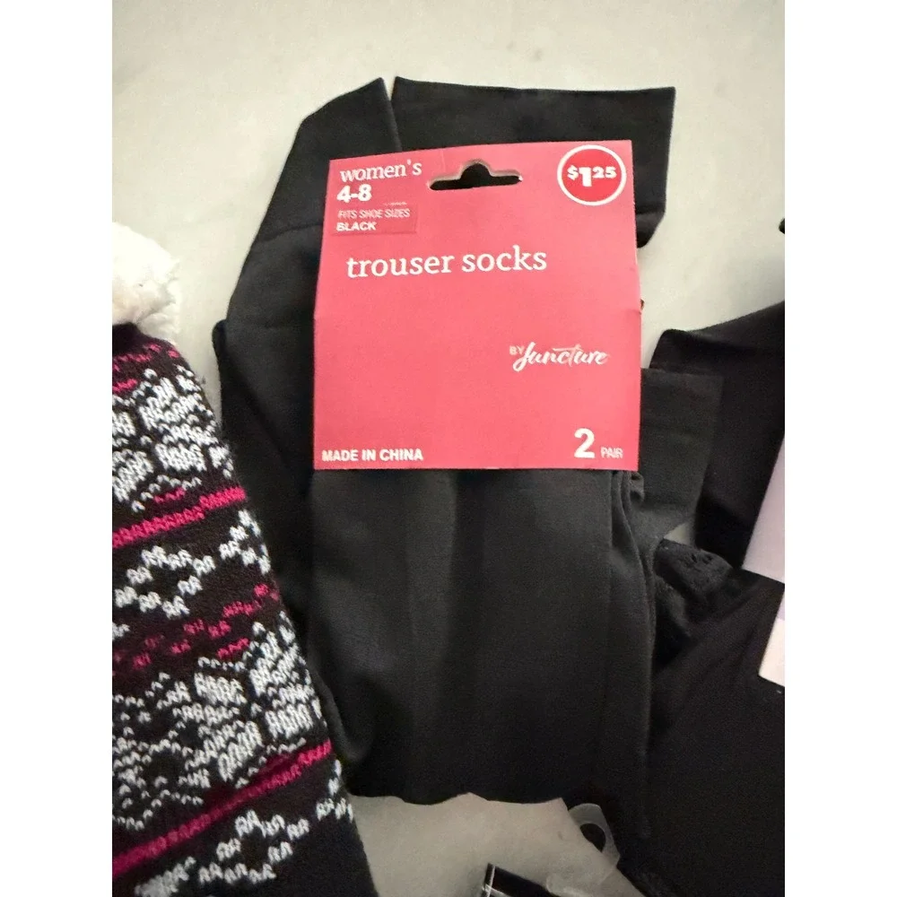 Womens Sock Bundle Joyspun Thigh Highs Sweater Socks Trouser‎ Socks 5 Pair Set